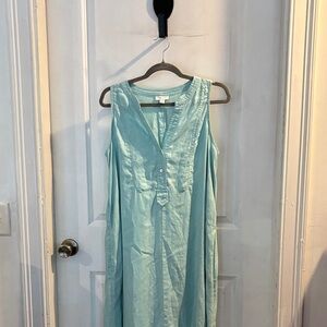 Sleeveless Light green J. Jill linen 👗